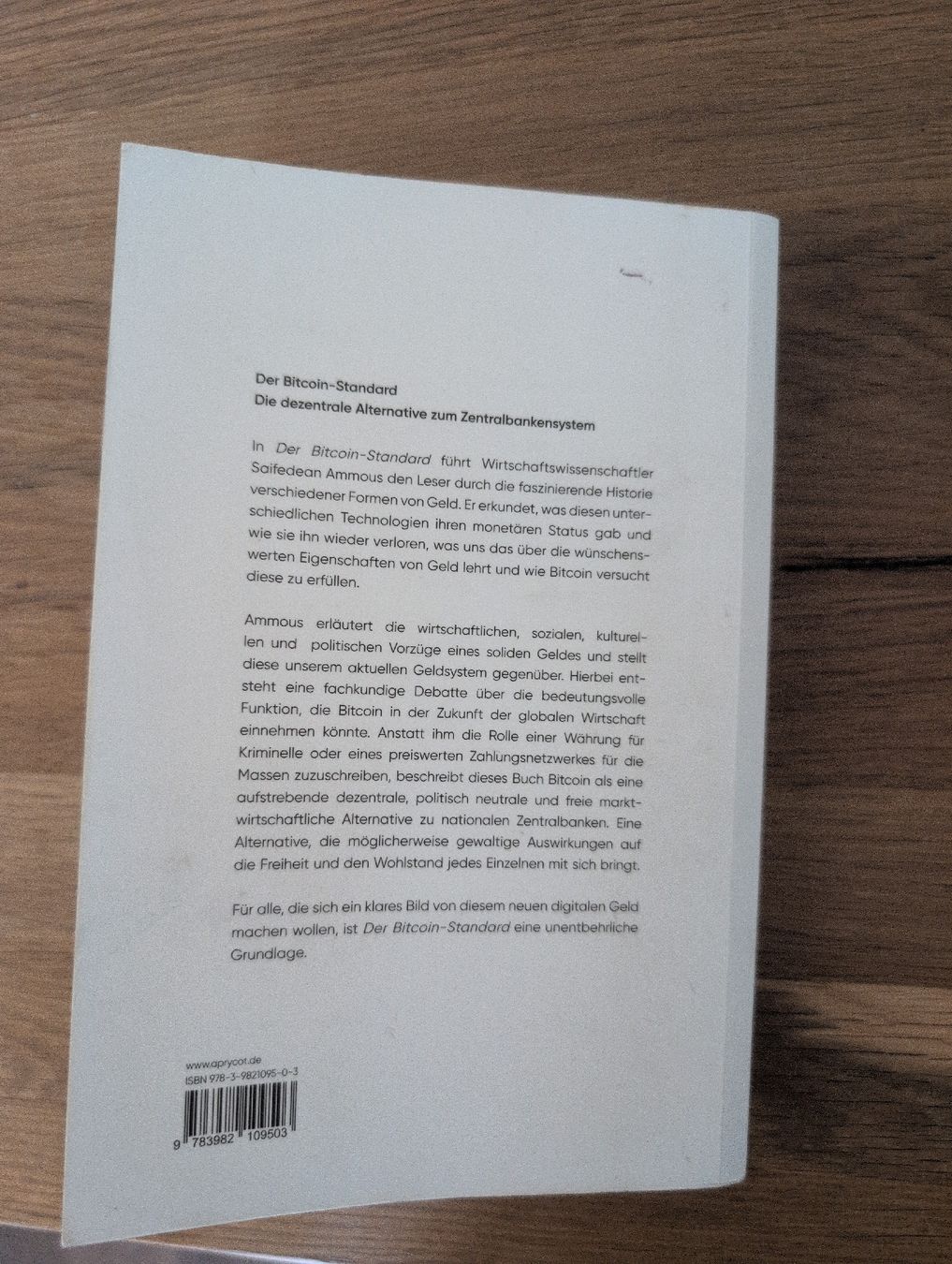 Livres: Bitcoin Standart Buch – D'occasion à Oeschgen par cyr_ww2x 1