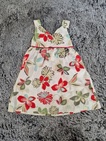 Sommerkleid Blumenmuster 🌺 Leicht & Luftig Gr. 3-4 (98/104)