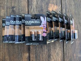 Duracell Lithium CR123 Batterien 14x 2er Pack neu