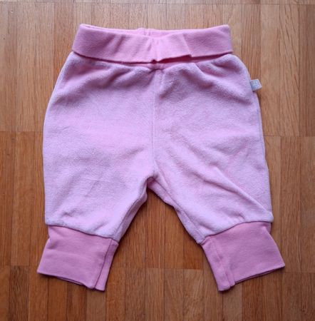 🌿🌸 Süsse Baby Pumphose aus Frottee, Gr. 56, rosa (1-2 Mt.)