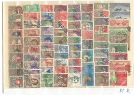 SCHWEIZ gestempelt Steckkarte (2 Seiten) [CL-10]