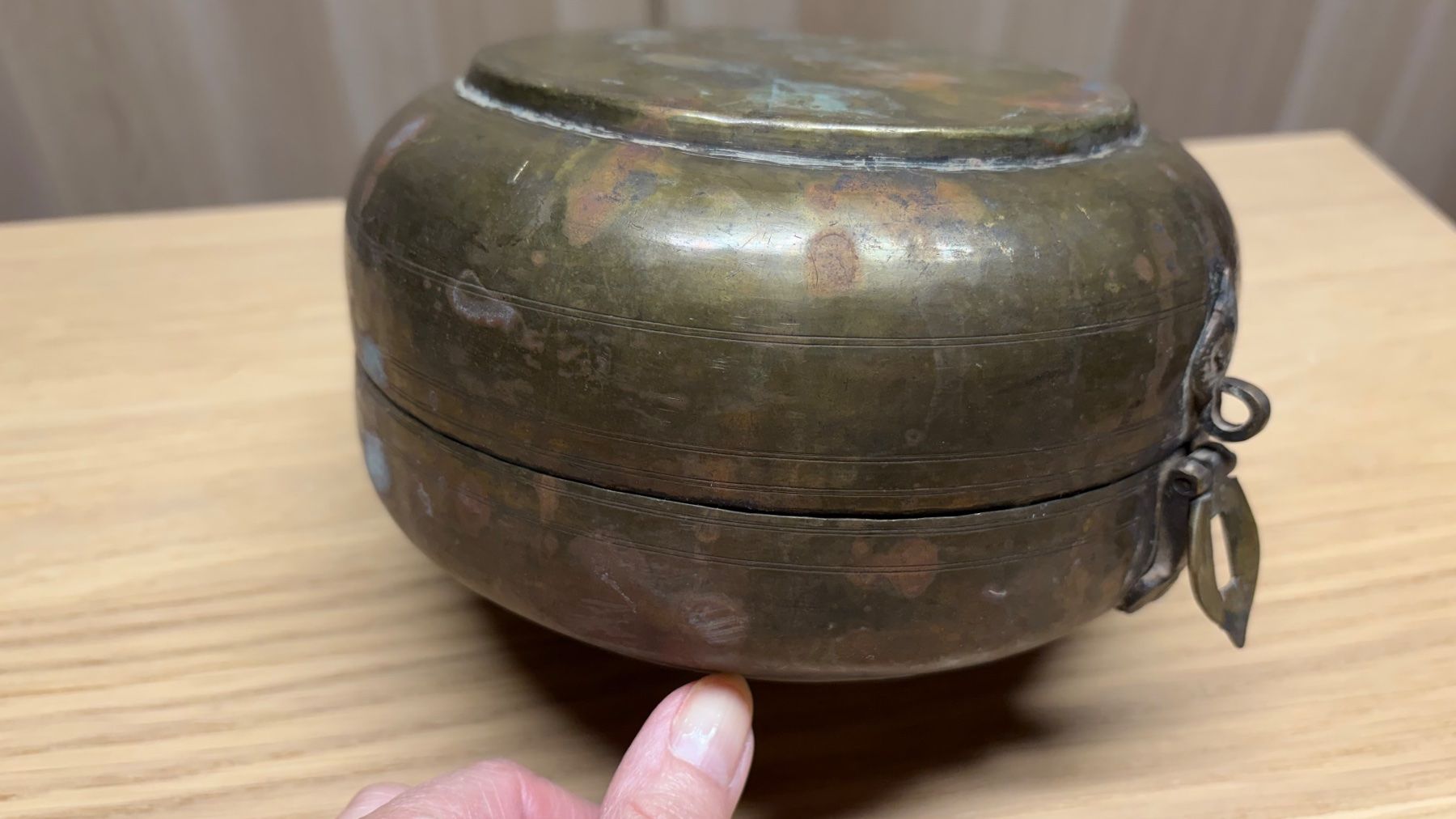 Dosen: Ancienne boite à Chapati en laiton – Gebraucht aus Crans VD von vra_262m 3