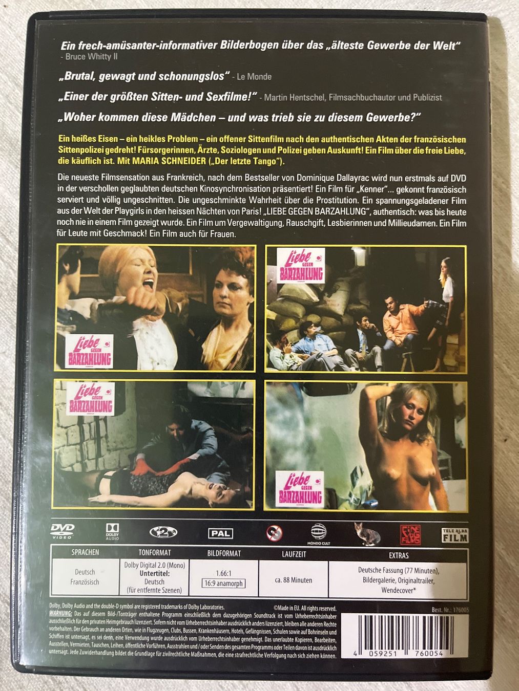 Tutti i DVDs: Liebe gegen Barzahlung – Usato da Basel venduto da patku79 1