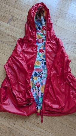 Leichte Sommerjacke f. Kinder, rot, wenig gebrauch, Gr. 98