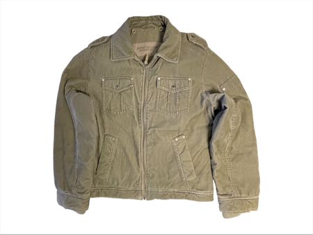 Esprit NY 10018 1968 Cord Jacke gefüttert, Khaki Herren Gr L