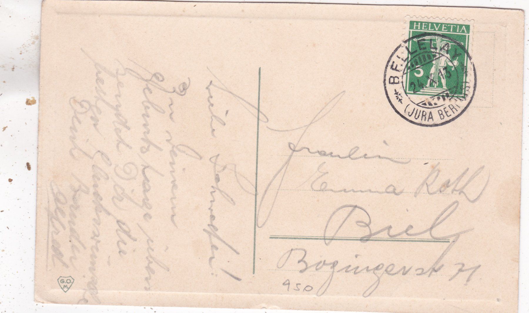 Ansichtskarten: Kitsch Vogel Blumen Geburtstag 1913 – Gebraucht aus Herisau von Lisegrat2008 1