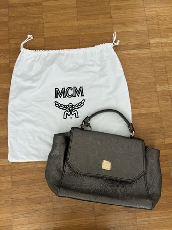 McM Tasche metallic grau