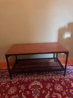 IKEA FJÄLLBO coffee table – black metal / solid wood