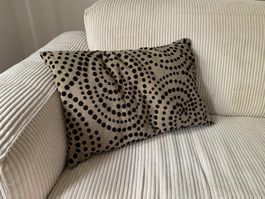 INTERIO - 2 Deko Kissen beige-schwarz