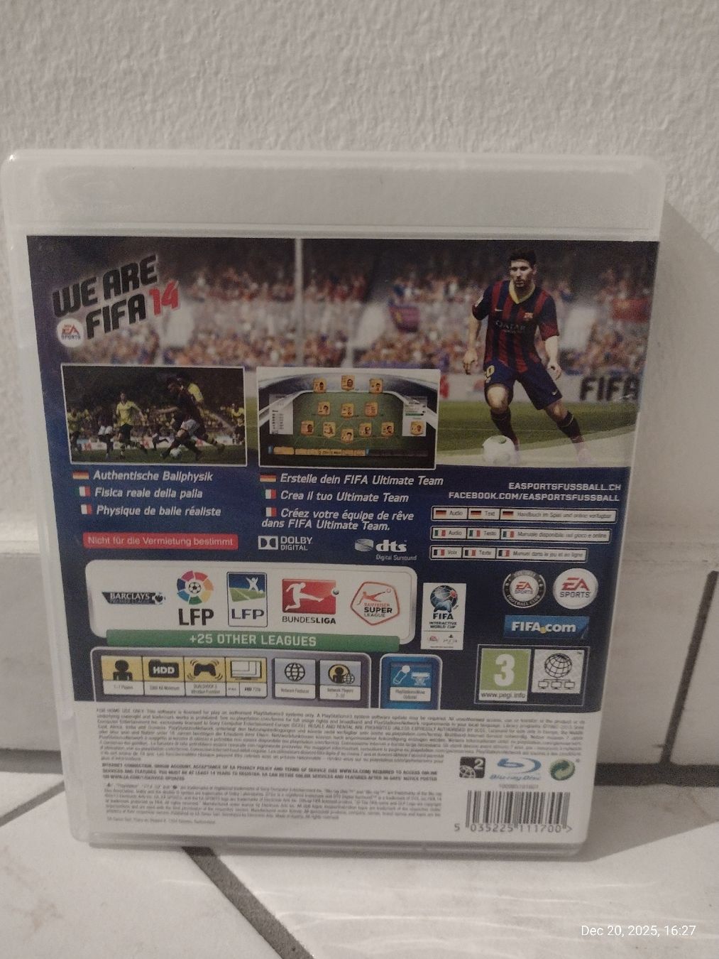 Sony Giochi: PS3 Fifa14 - Shipping! – Usato da Zürich venduto da TrainLine 1