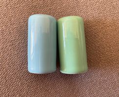 Mini Salzstreuer, Keramik blau und grün, NEU