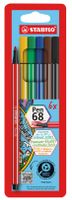 STABILO® Fasermaler Pen 68 Etui (6er Etui)