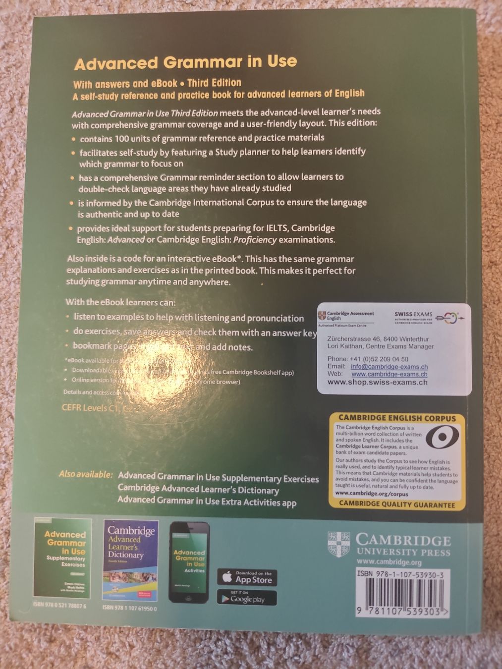 Libri: Advanced Grammer in Use + Common mistakes Buch – Usato da Zumikon venduto da miiracl 1
