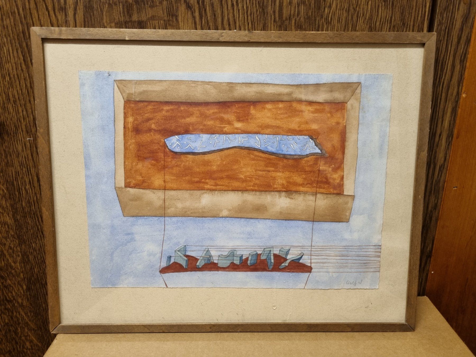 Gemälde: Rolf Winnewisser Aquarell Signiert – Gebraucht aus Schaffhausen von Leveron13 3