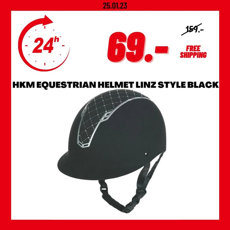PHILIRIDING HKM equestrian helmet linz style black Kaufen auf Ricardo