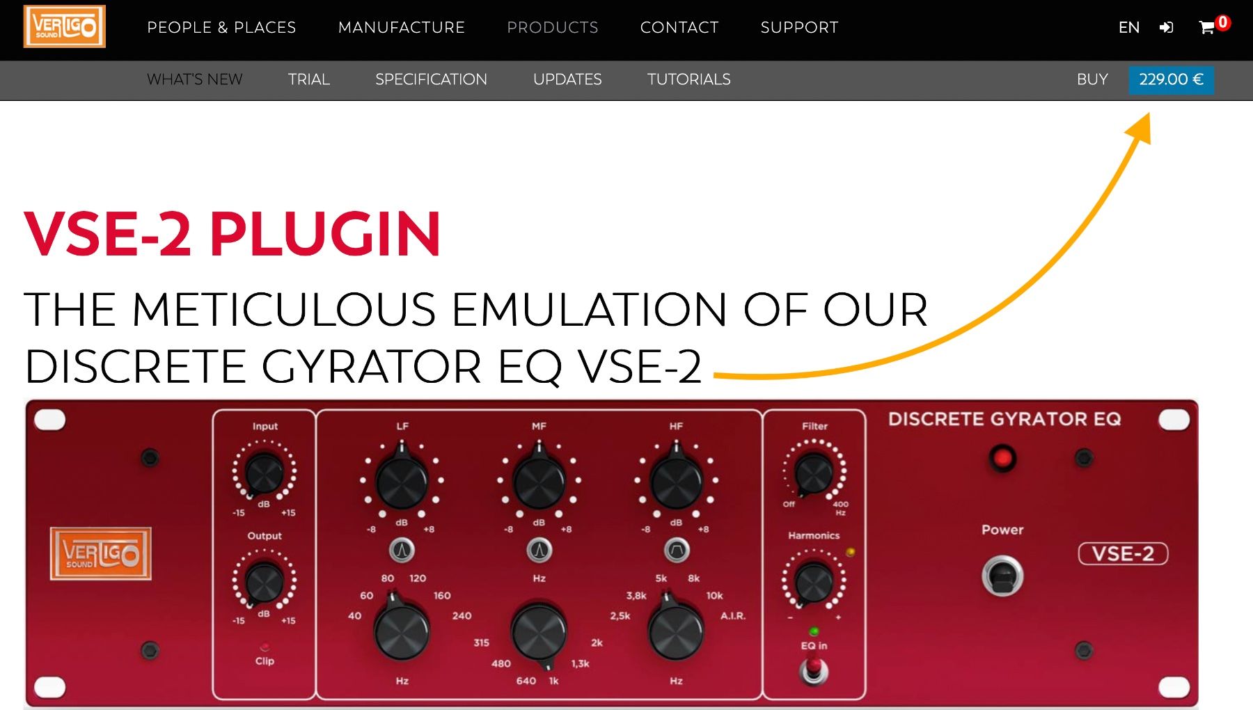 Software: VERTIGO  VSE-2 PLUGIN - VSE2 EQualizer EQ – Gebraucht aus Emmen von babmusician