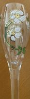 Sektglas mit Blumenmuster guter Zustand