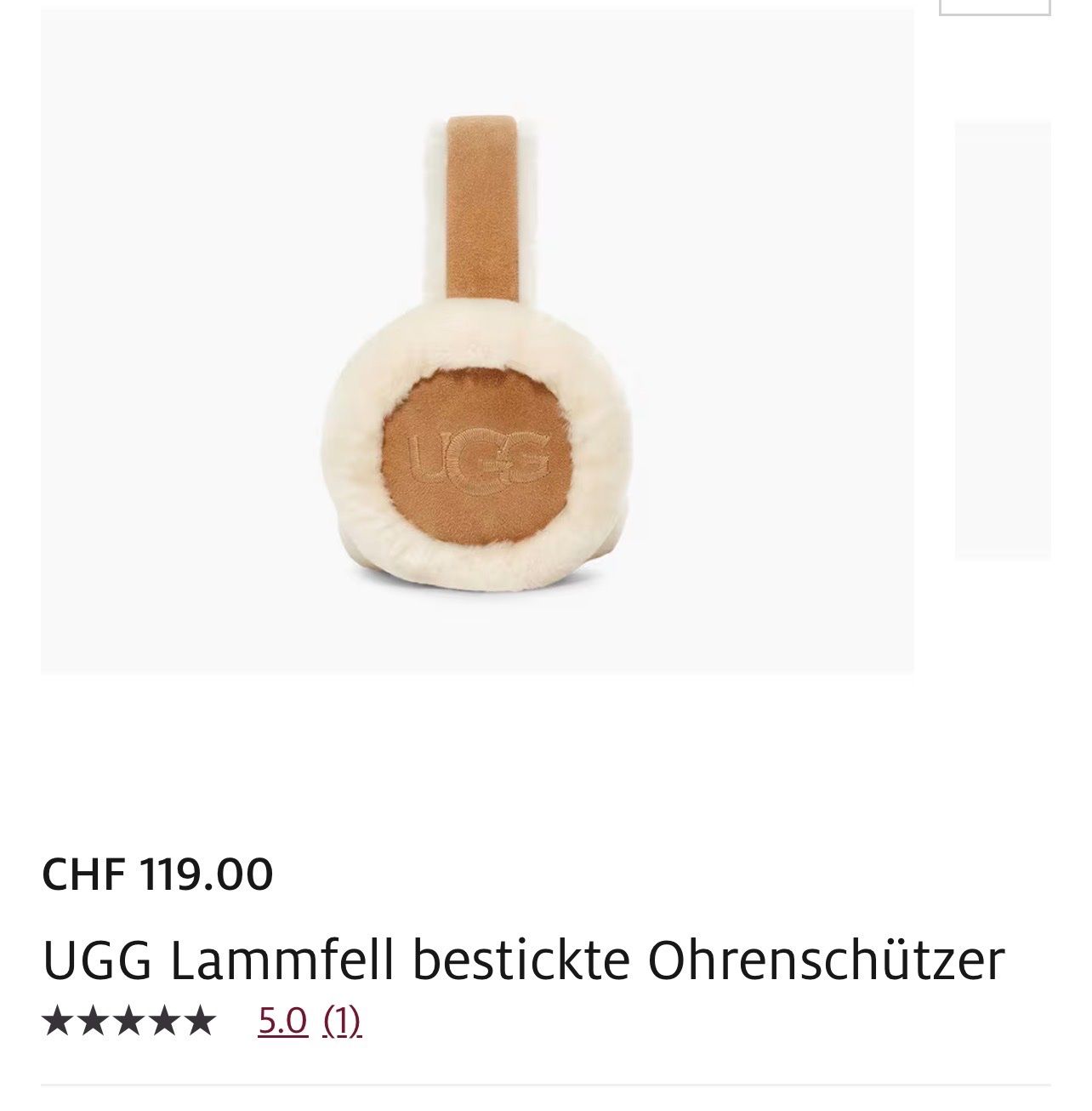 Ugg Copricapi, berretti & cappellini: Ugg Ohrenschützer, Braun , NEU – Nuovo e nell'imballaggio originale da Pratteln venduto da Fashionette.D.D. 7