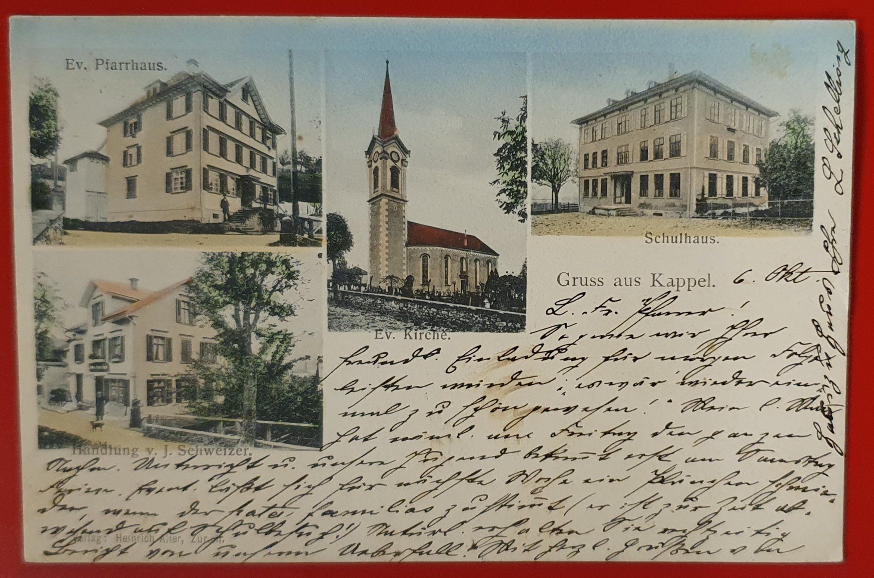 Cartoline postali: Gruss aus Kappel 1904 – Usato da Kreuzlingen venduto da Rschweiz1