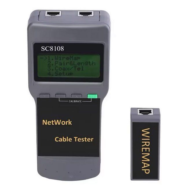 Misurare: ***** Network Tester Meter RJ45 Cat5e Cat6 UTP Unshield LAN – Nuovo e nell'imballaggio originale da Villaz-St-Pierre venduto da Ubid
