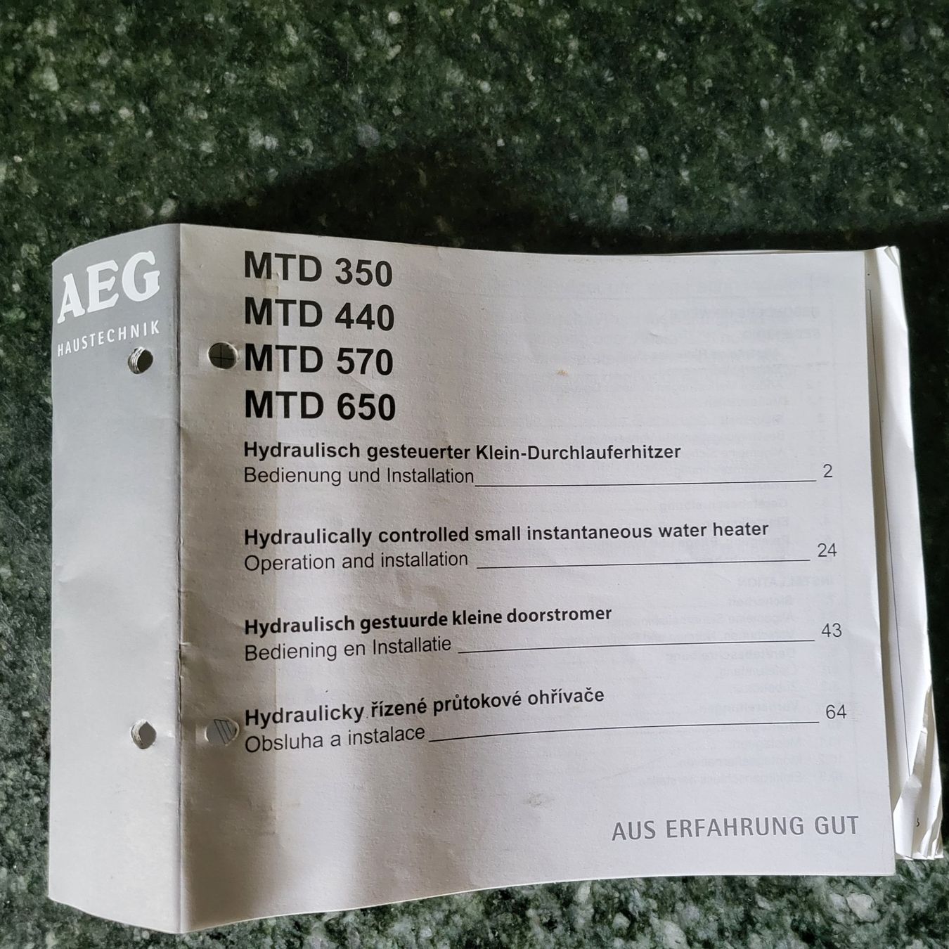 Radiateurs: AEG MTD 350 Klein Druchlauferhitzer – D'occasion à Thalwil par Bestbeat05 3