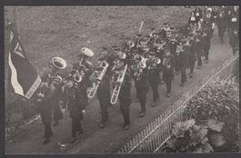 Alte seltene Fotokarte Musiktag in Aeschi, 30.Juni 1929