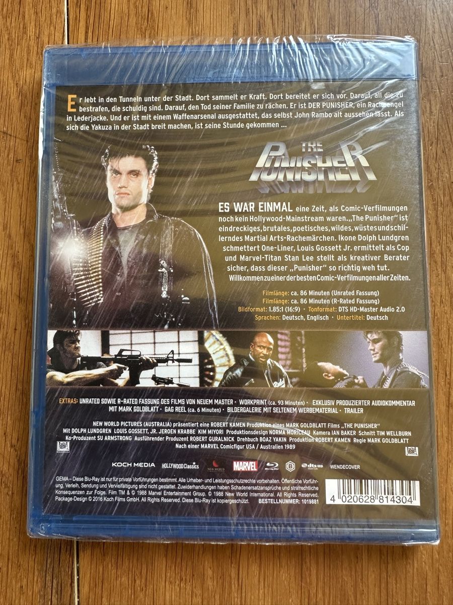 Alle DVDs: The punisher Bluray, Dolph Lundgren, neu OVP – Neu und originalverpackt aus Benken ZH von Audi-erich 1
