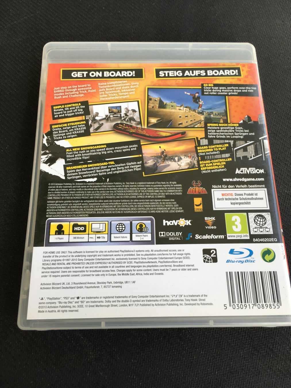 Sony Giochi: Tony Hawk Shred -  PS3 / Playstation 3 – Usato da St.Gallen venduto da sjosjo 1