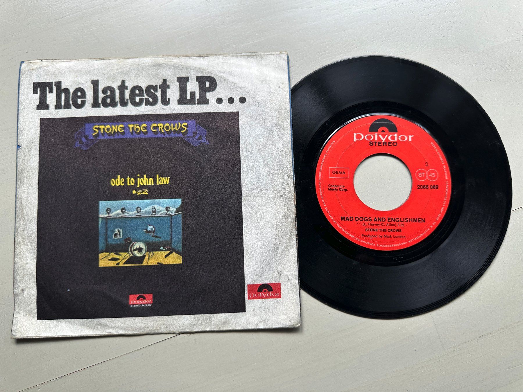 Dischi in vinile: STONE THE CROWS tolle Single Things are getting better Blues – Usato da Basel venduto da Partridge 1