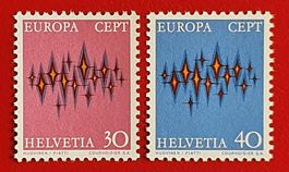 EUROPA-MARKEN CEPT SATZ 509 510 1972** POSTFRISCH
