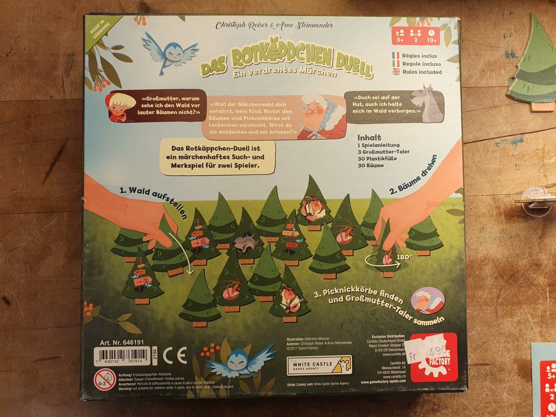 Giochi: Das Rotkäppchen-Duell 3 Stützen fehlen – Usato da Zürich venduto da loosebone 3