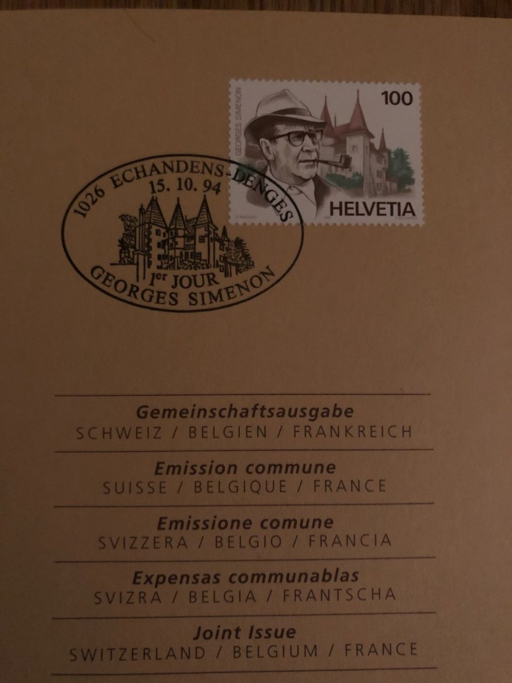 Alle Briefmarken: PTT-Weihnachtskarte 15.10.94 – Neu (gemäss Beschreibung) aus Landquart von interesse63