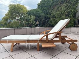 Gartenliege aus Teakholz