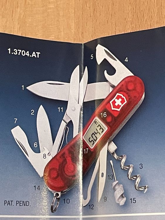Thermomètre Victorinox Altimeter 1.3705 - Couteau Suisse Vintage, Neuf