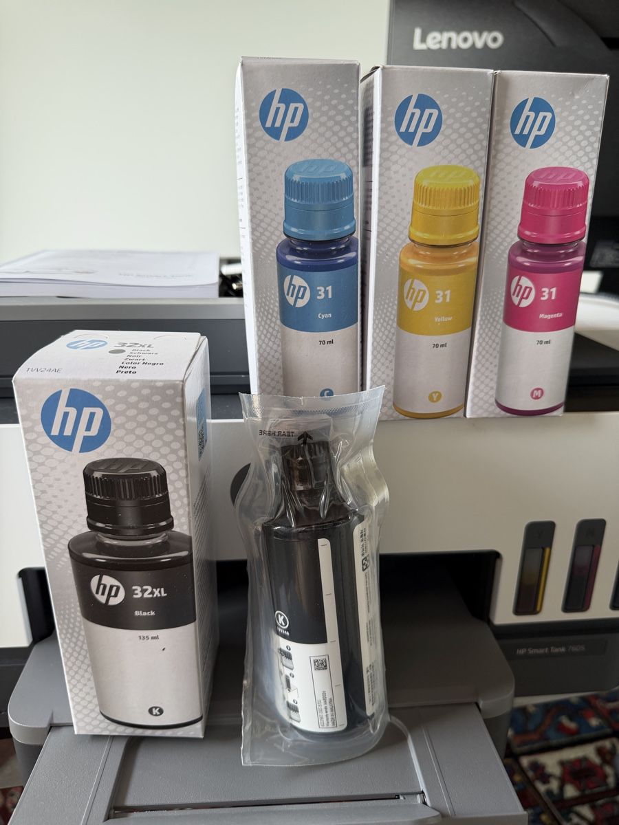 Hewlett Packard Imprimantes: HP Smart Tank 7605 plus Tintenflaschen Set – D'occasion à Hedingen par Muehlemann 1