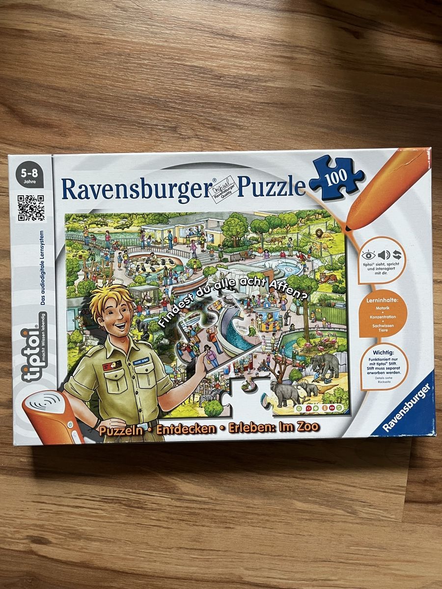 Tiptoi Puzzles: Ravensburger Tiptoi Puzzle: Im Zoo – Gebraucht aus Neftenbach von Anba78