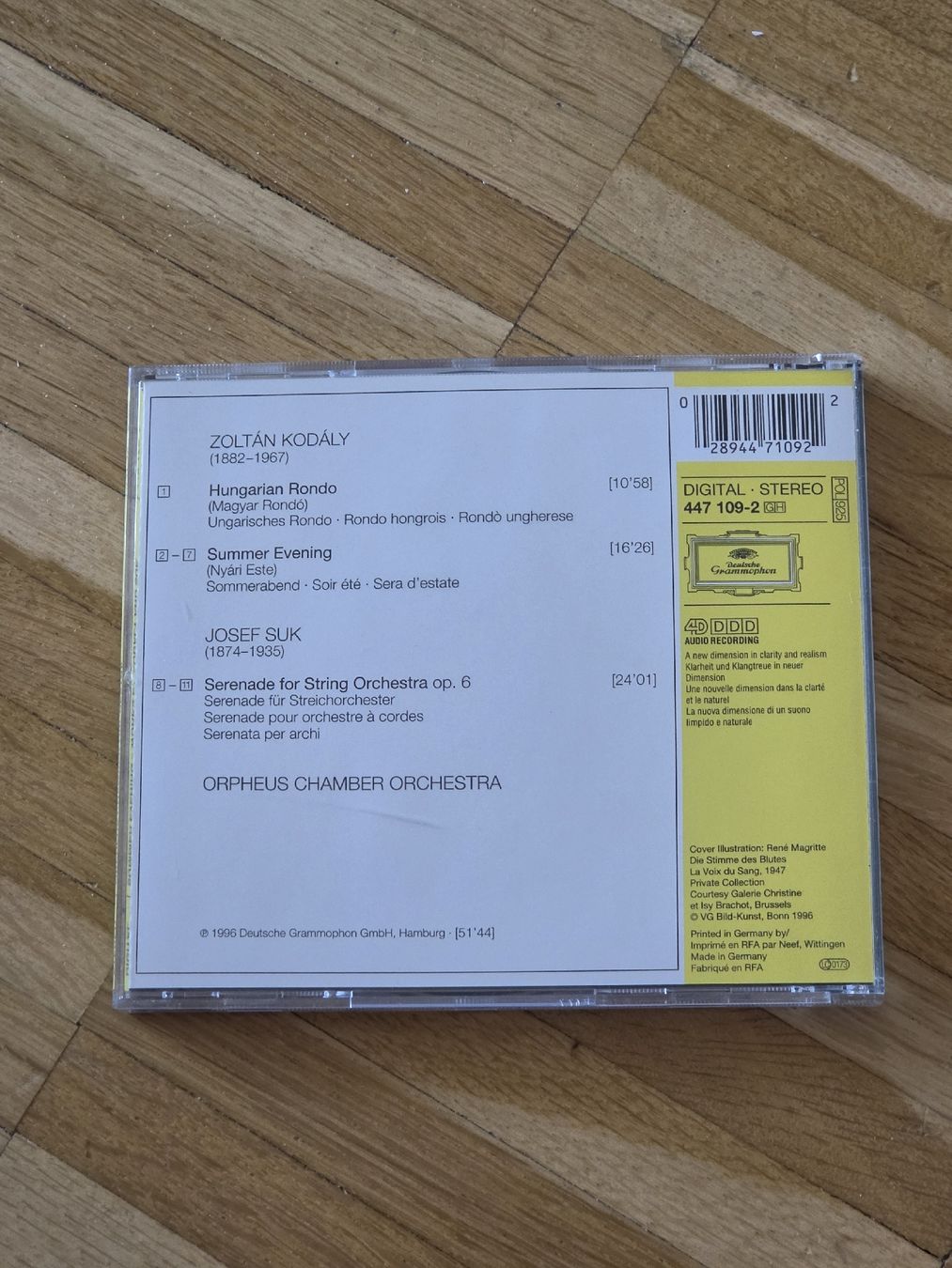 CD: CD: Summer Evening: Zoltan Kodaly, Josef Suk – Usato da Aesch BL venduto da immon 1