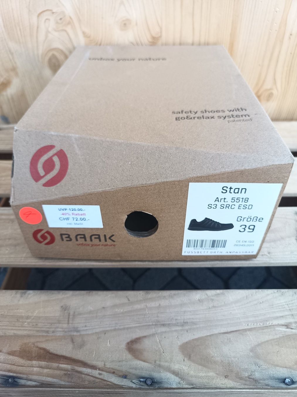 Herrenschuhe: Baak Sicherheitsschuhe S3 SRC ESD 39 – Neu und originalverpackt aus Oberegg von 19franzi94 8