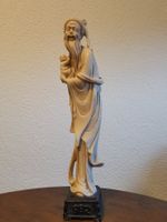 Seltene Statue Shou Lao mit Kind. Höhe 42,5 cm!