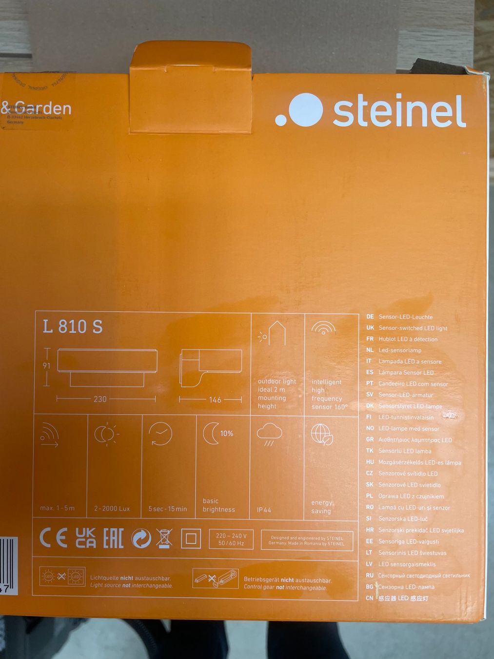 Steinel Lampes: Steinel LED Aussenleuchte Sensor – Neuf avec emballage d'origine à Emmenbrücke par Gzl-94 4