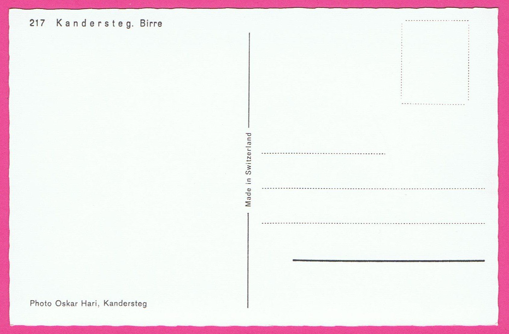 Cartoline postali: Kandersteg Birre – Usato da Einsiedeln venduto da dillie 1