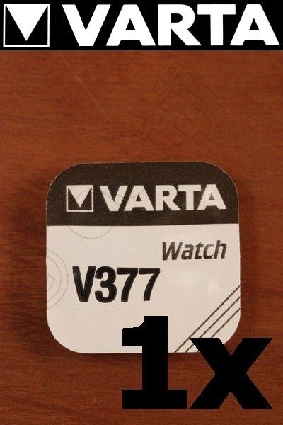 1 St VARTA Uhren Batterie V377 SR 626 SW