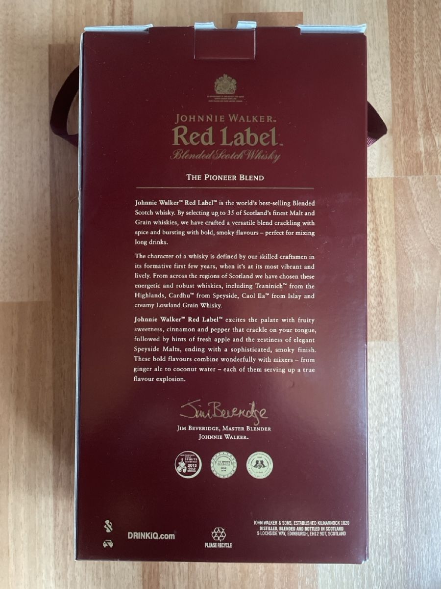 Johnnie Walker Bevande alcoliche: RedLabel 2x1Liter 40% neu – Nuovo e nell'imballaggio originale da St. Gallen venduto da mai_gd7k 1