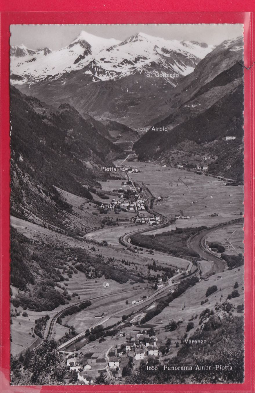 Cartoline postali: PANORAMA AMBRI-PIOTTA, VARENZO – Usato da Oberrieden venduto da Gebirgsstelze