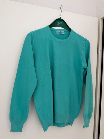 Della Ciana Herrenpullover Luxury Old Days, Italy, türkis