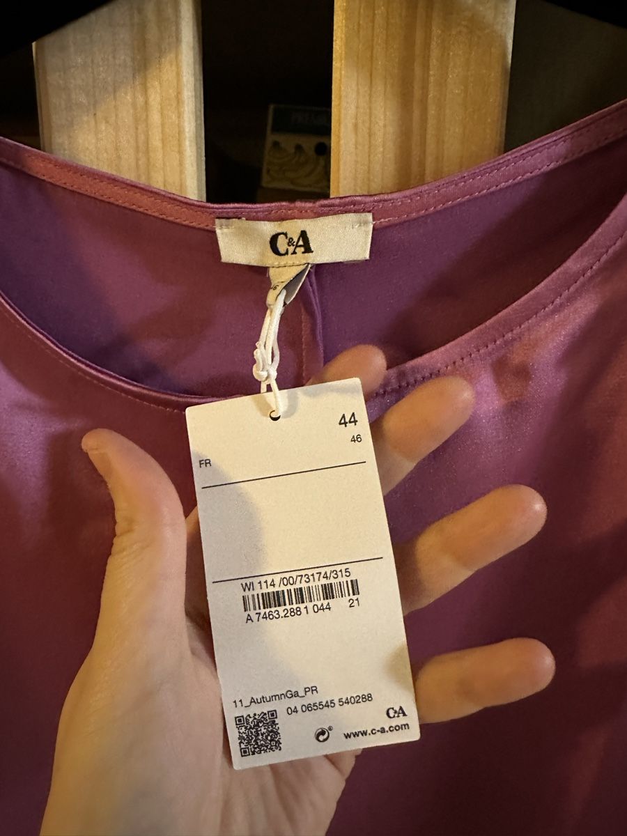 C&A Camicette: Satin Oberteil Gr.44 – Nuovo (secondo la descrizione) da Uster venduto da staernli4 1