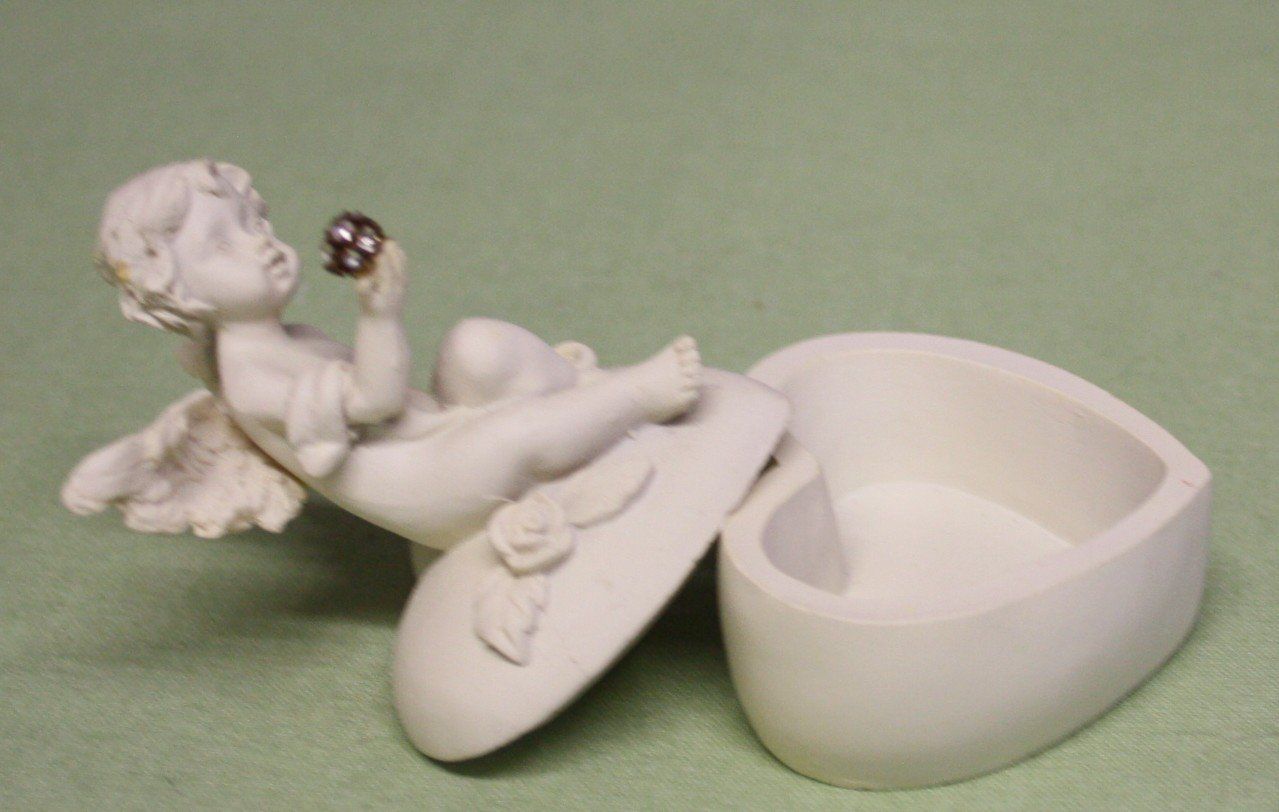 Statuette: Herz - Dose  Engel mit Discokugel – Usato da Flüelen venduto da Alt-und-Neu 4