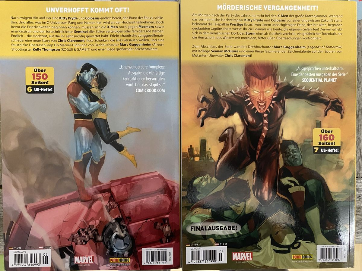 Comics: X Men Gold 1-7 Marvel 920 Seiten – Gebraucht aus Schleinikon von kar_8ww7 2