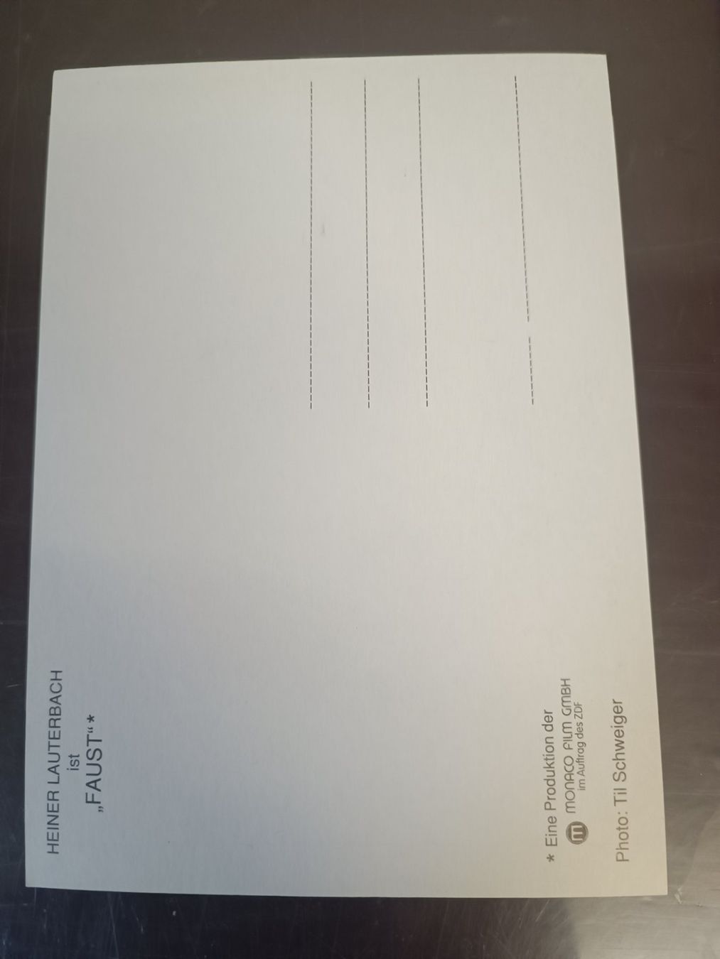 Autografi: Heiner Lauterbach - handsignierte alte Autogrammkarte – Usato da Menziken venduto da Artographs 1