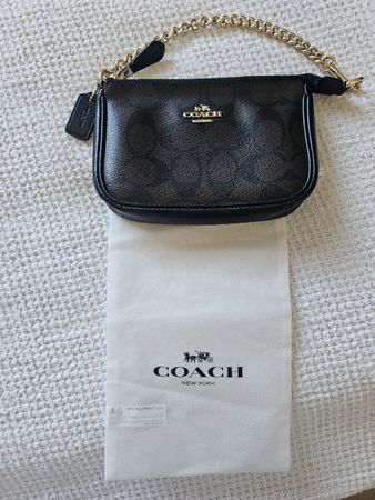 Original Coach Handtasche braun monogram klein neuwertig Som